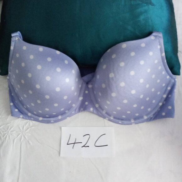 DEESSE LILAC POLKA DOT UNDERWIRE  BRA - BRAND NEW - SIZE 42C - Picture 7 of 7